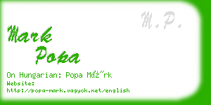 mark popa business card